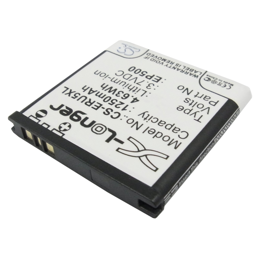 Cameron Sino CS-ERU5XL pohľad na štítok: X-Longer 3,7V 1250mAh 4,63Wh Li-ion