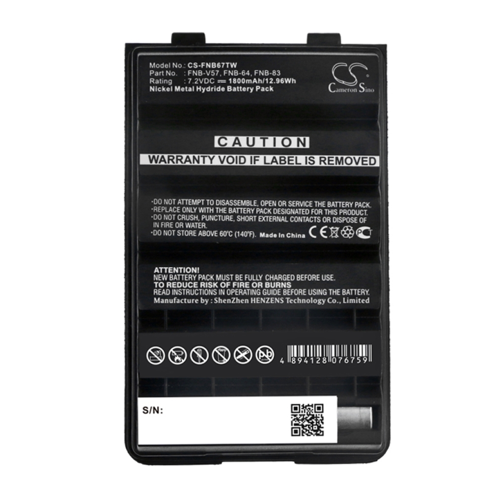Two-Way Radio Battery Vertex VX-127