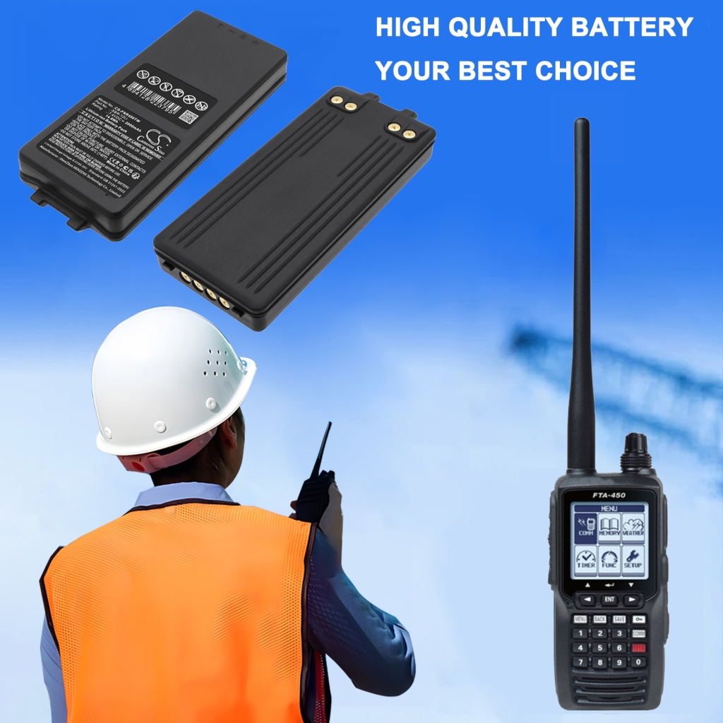 Two-Way Radio Battery compatible with YAESU Aor CS-FNR450TW