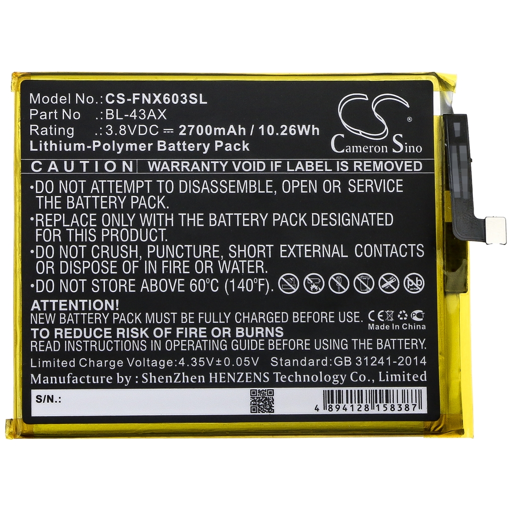 Batérie pre mobilné telefóny Infinix CS-FNX603SL