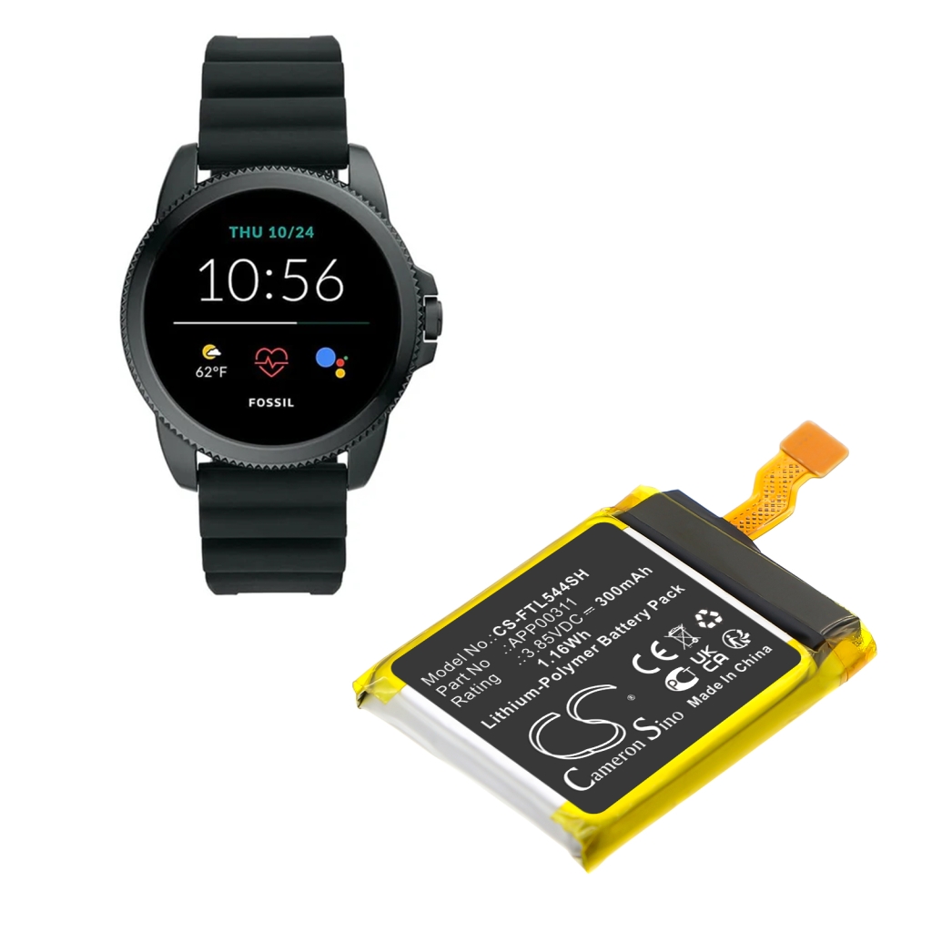 Batérie pre inteligentné hodinky Fossil CS-FTL544SH