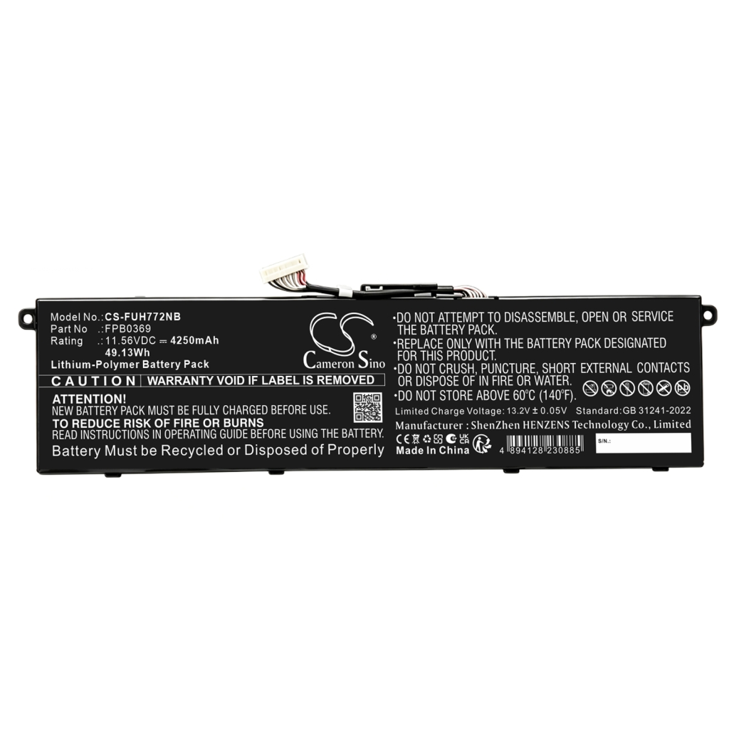 Batérie kompatibilné s Fujitsu LifeBook AH50/G2 AH50/H1 AH51/G2 CS-FUH772NB