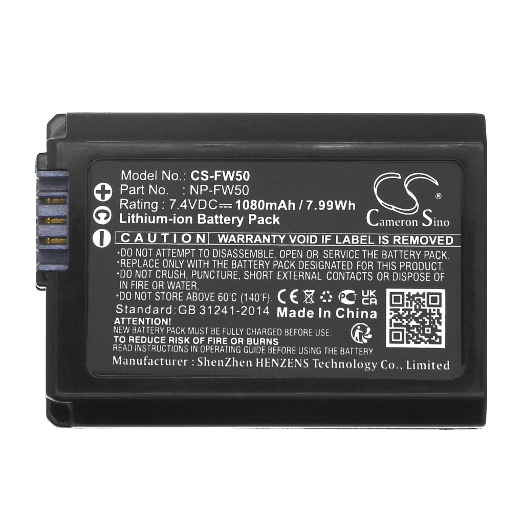Camera Battery Sony Mirrorless Alpha A6000