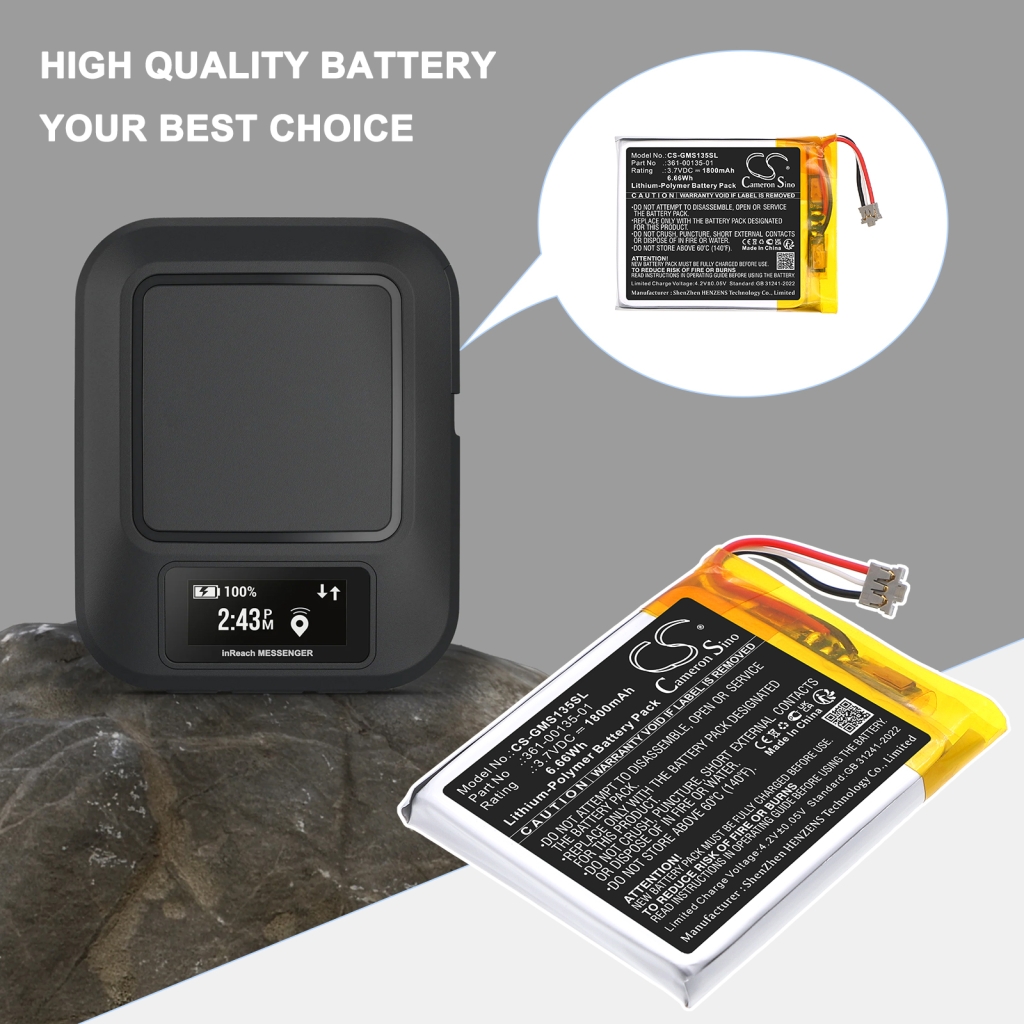 GPS, Navigator Battery Garmin CS-GMS135SL