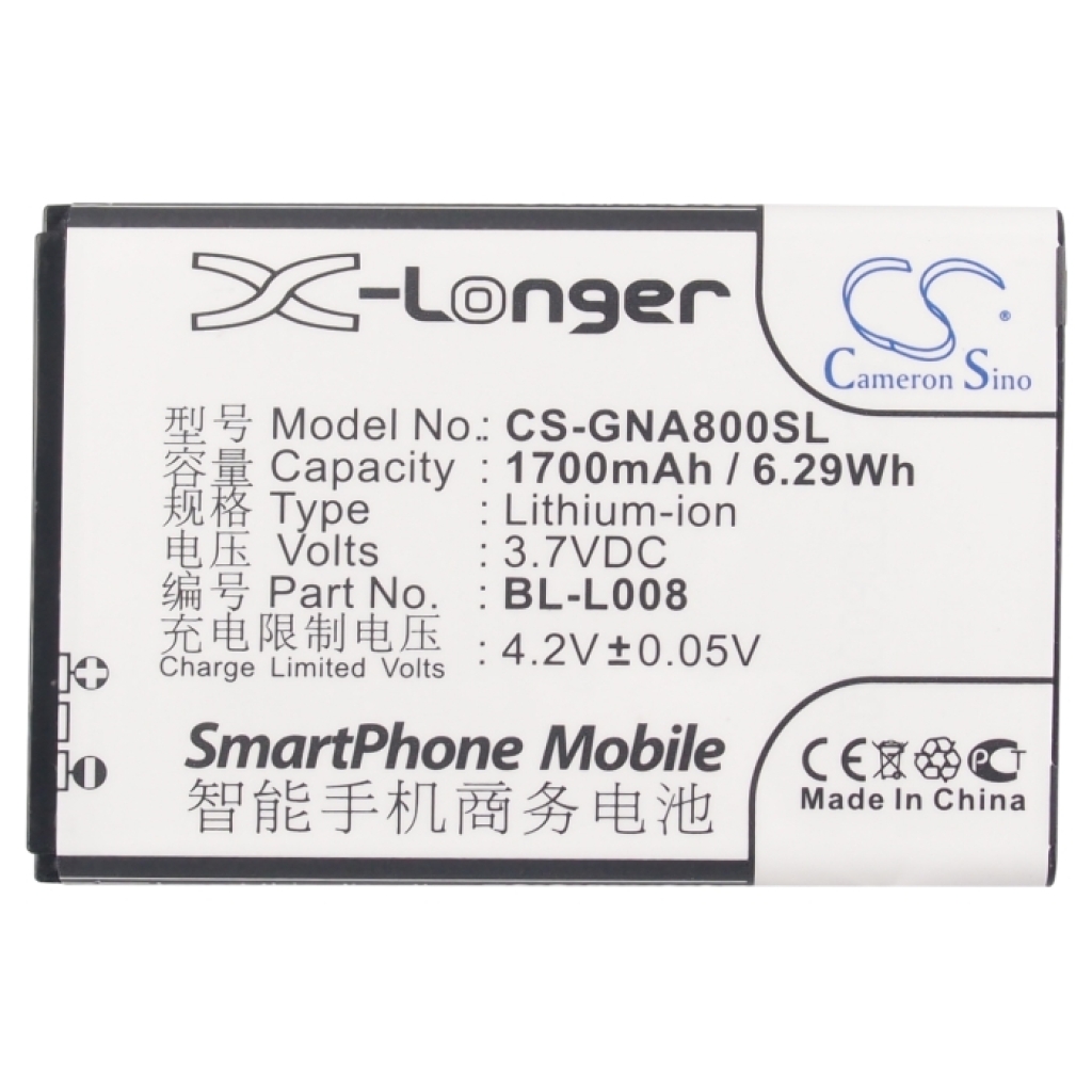 Baterie kompatibilní s GIONEE CS-GNA800SL