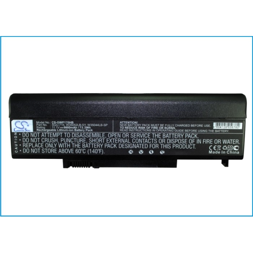 Notebook battery Gateway M7301h