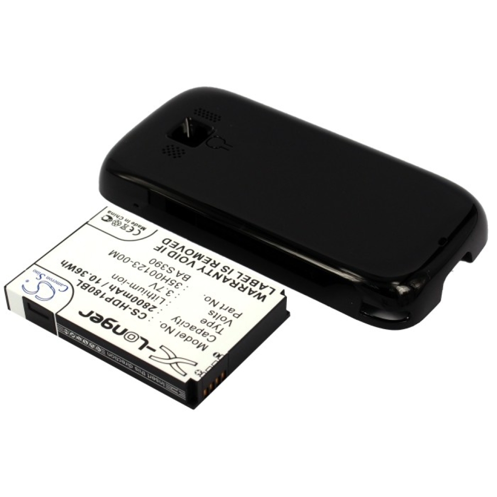 CS-HDP180BL X-Longer baterie a černý kryt HTC Smart pohled shora
