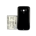 CS-HDP180BL X-Longer baterie 2800mAh vedle černého krytu HTC Smart
