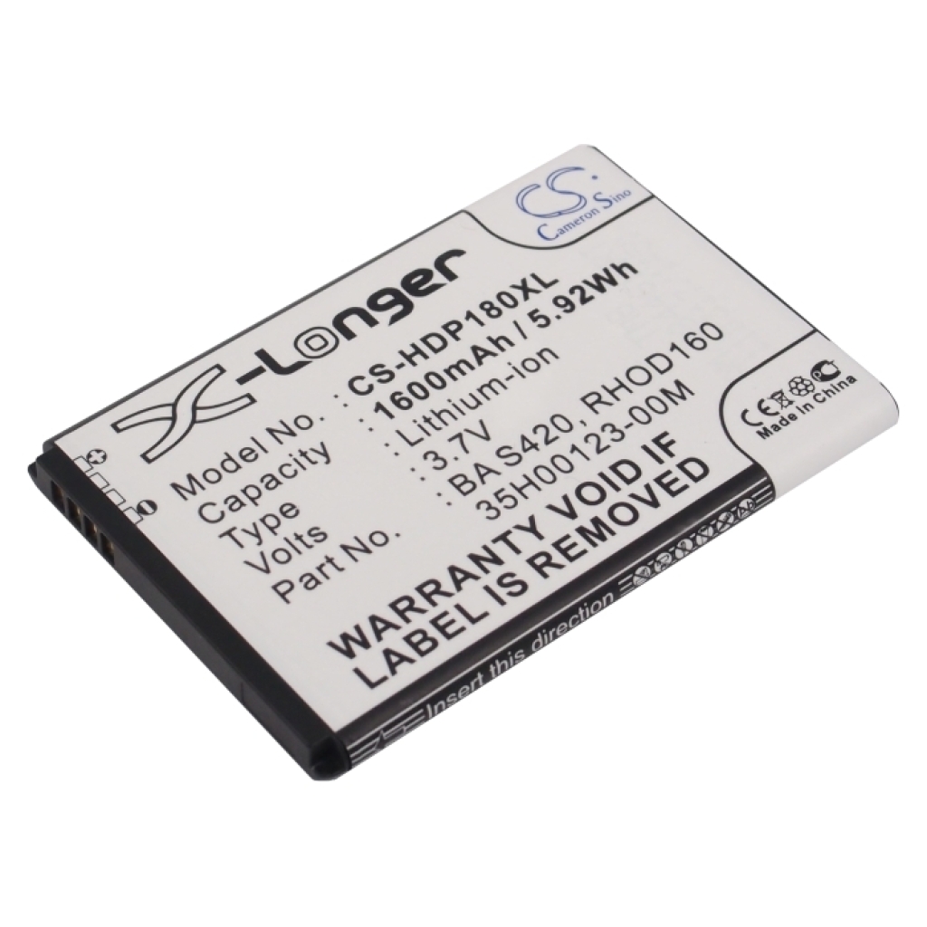 CS-HDP180XL X-Longer baterie 1600mAh zadní strana kontakty