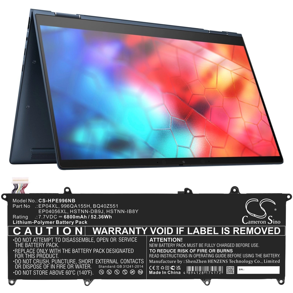 Notebook battery HP Elite Dragonfly G1