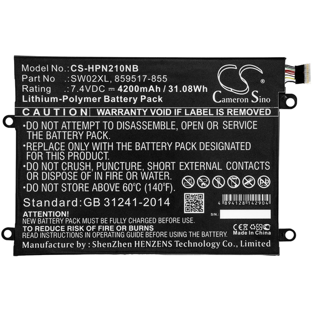 Notebook battery HP Notebook X2 10-P010NF