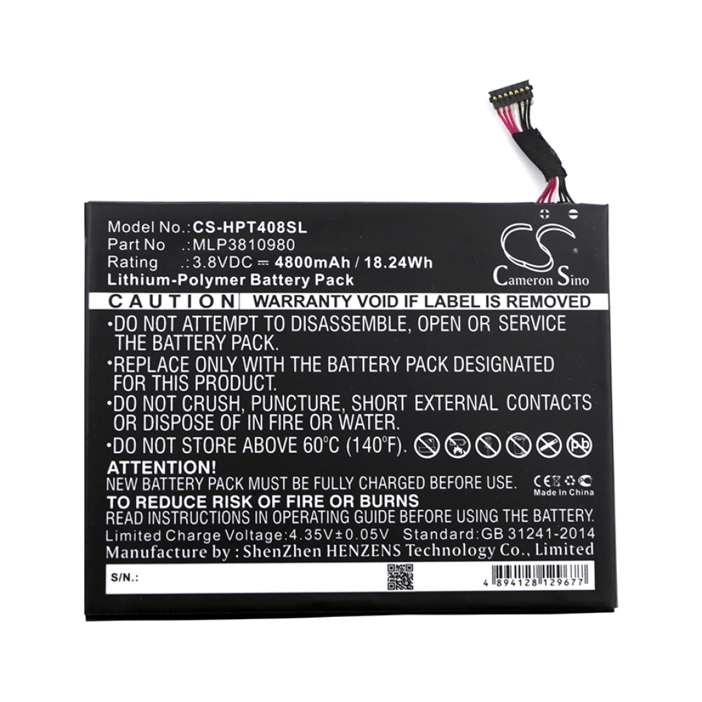 Batéria pre tablet HP CS-HPT408SL