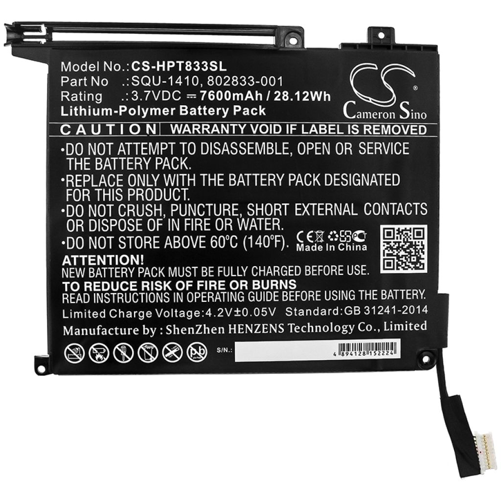 Batéria pre tablet HP CS-HPT833SL