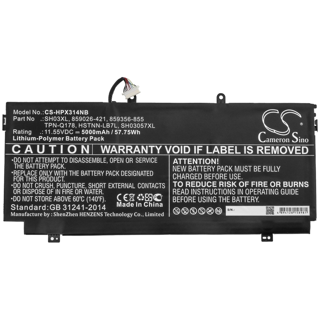 Notebook battery HP ENVY 13-AB095