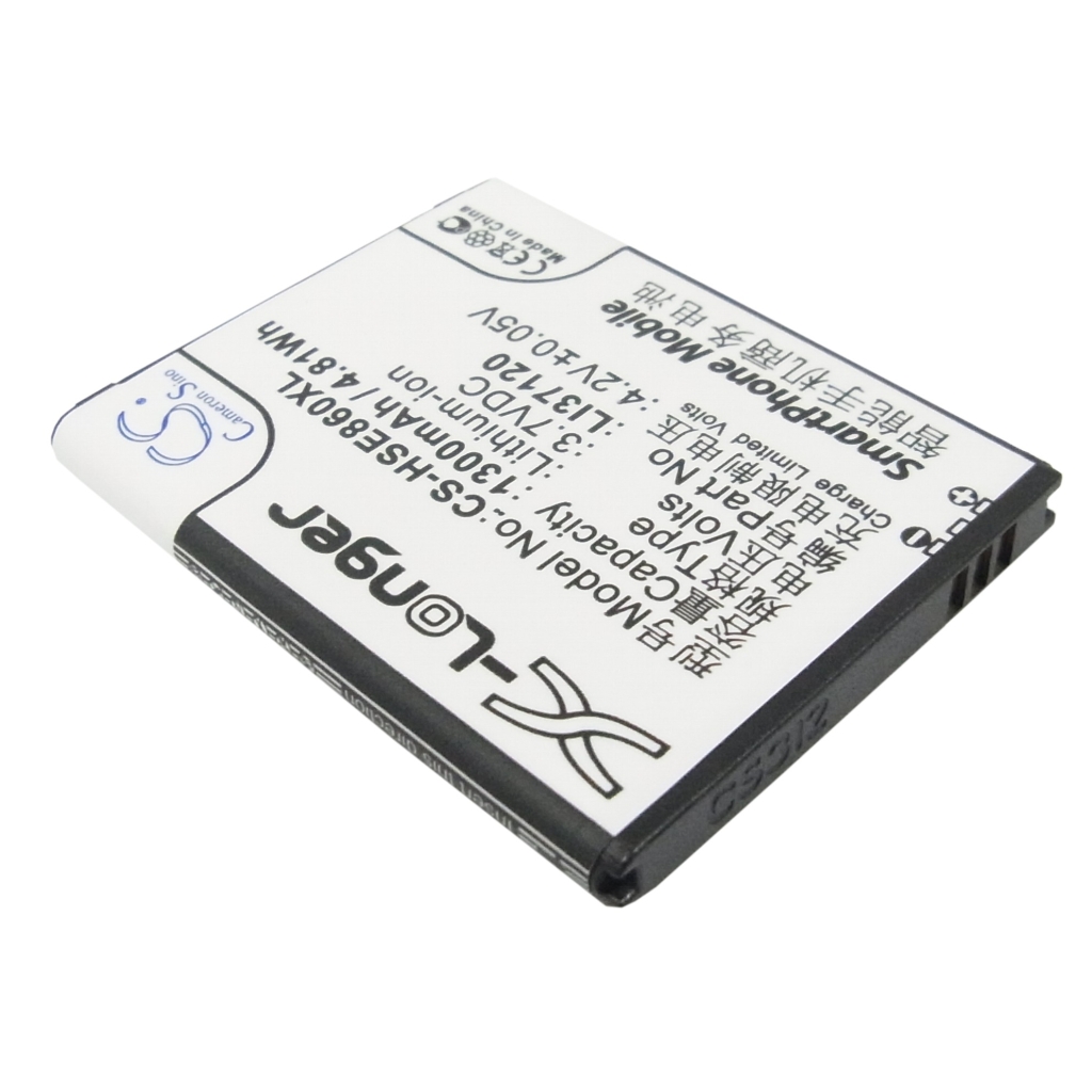 Cameron Sino X-Longer CS-HSE860XL pohľad na zadný štítok: 3,7V 1300mAh