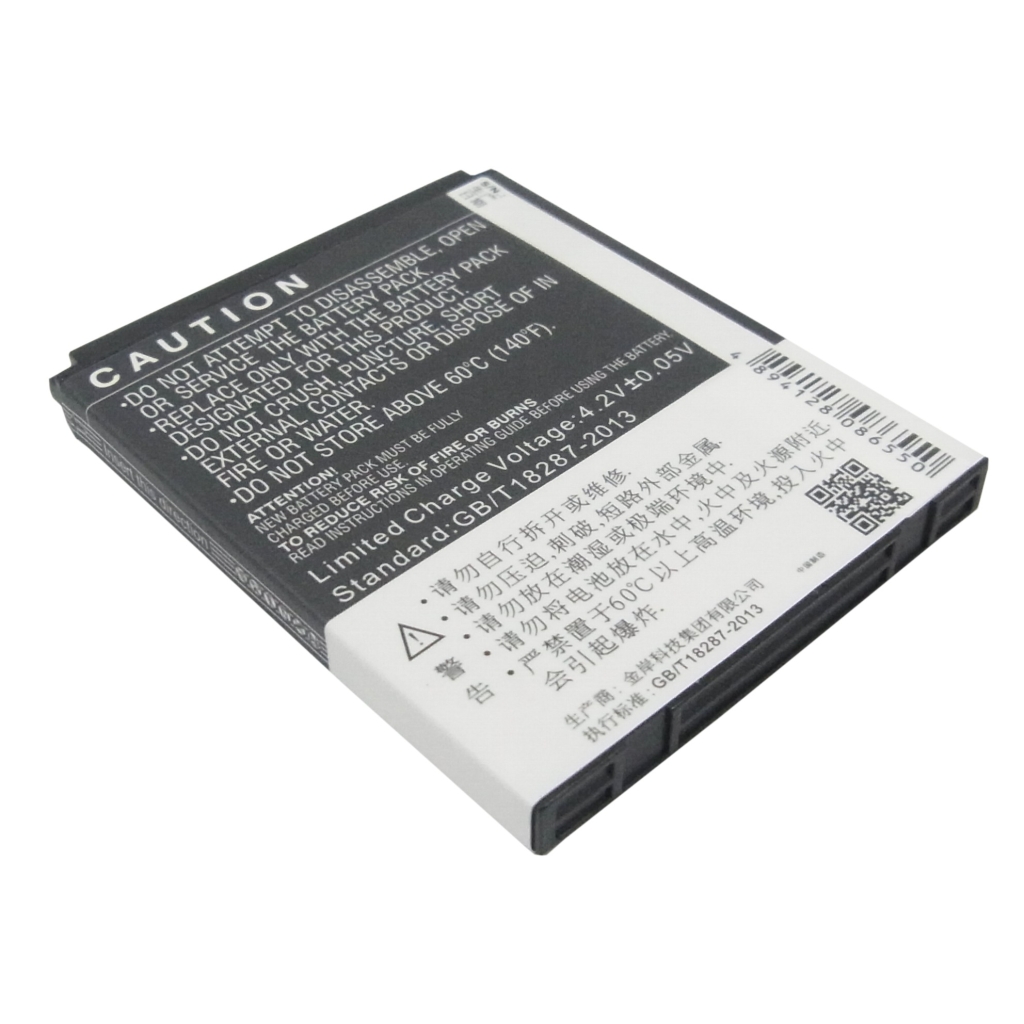 Cameron Sino X-Longer pohľad na bezpečnostný štítok: 1350mAh