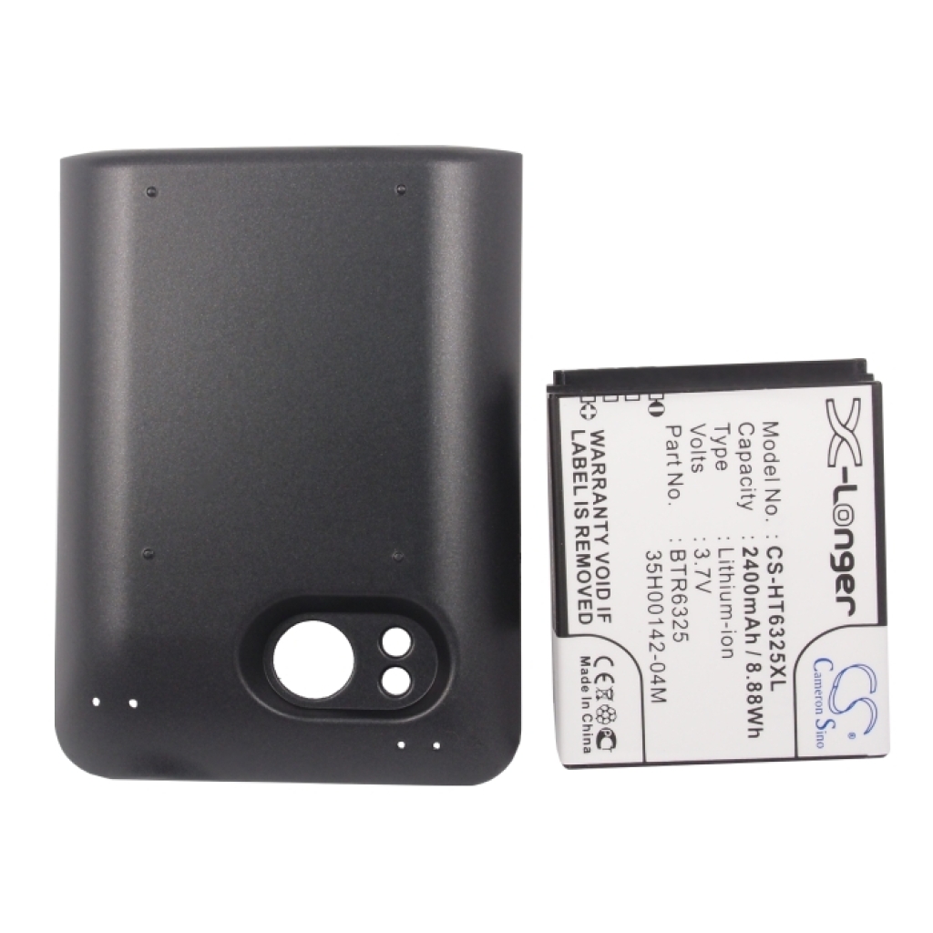 Cameron Sino X-Longer CS-HT6325XL X-Longer Li-ion batéria — predný pohľad: 3,7V 2400mAh 8,88Wh