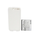 Cameron Sino CS-HT8181WL 2400mAh 8.8Wh baterie boční pohled bílý kryt