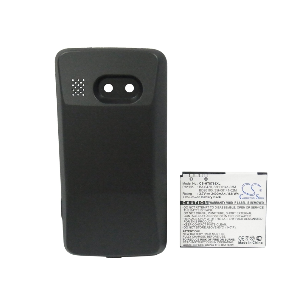 CS-HT8788XL zadní kryt s výřezy pro fotoaparát a štítek baterie