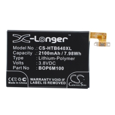 Kompatibilná náhrada batérie za HTC 35H00216-00M,B0P6M100,BOP6M100