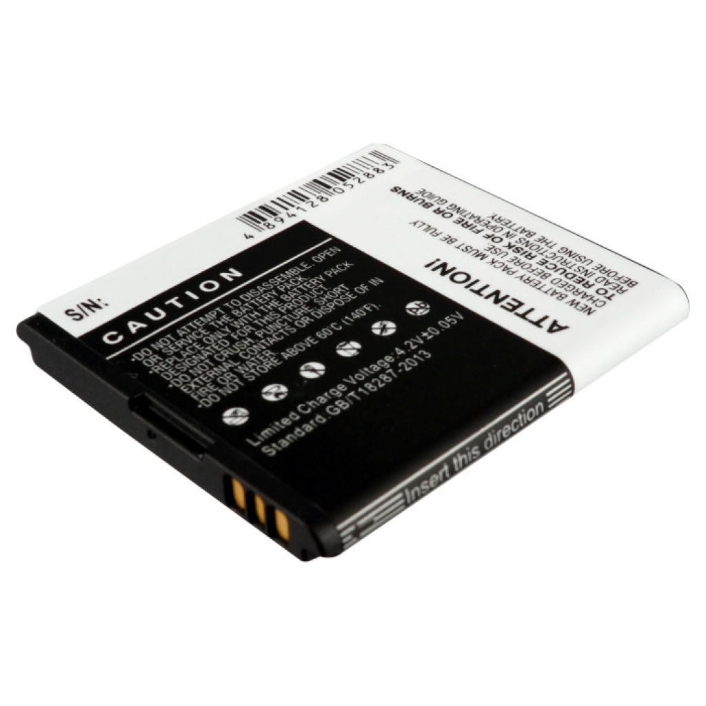 Cameron Sino CS-HU8650XL plochý pohľad na štítok: 1400mAh 5,18Wh Lithium-ion 3,7VDC HB5K1H