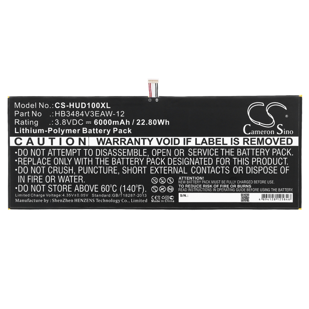 Batéria pre tablet Huawei CS-HUD100XL