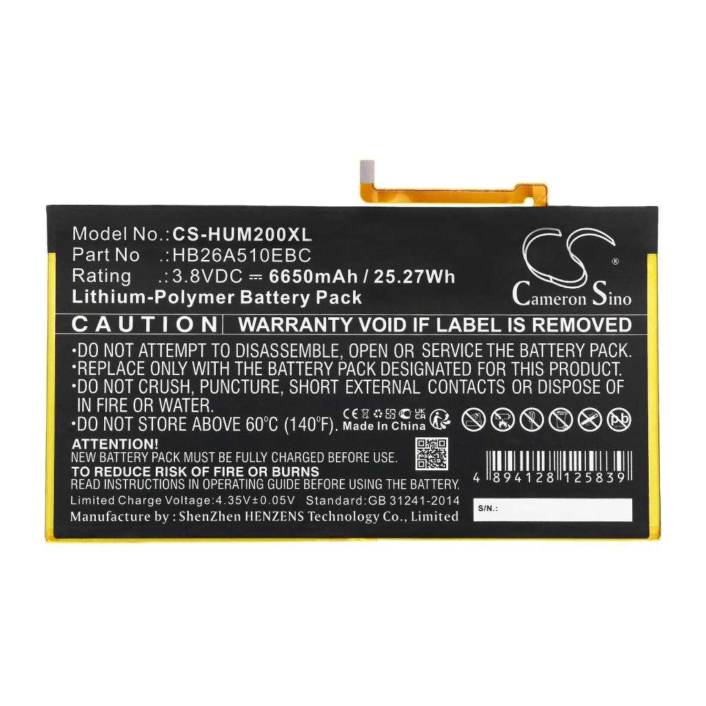 Batéria pre tablet Huawei CS-HUM200XL