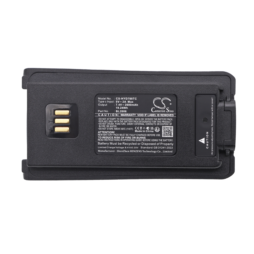 Cameron Sino CS-HYD788TC pohľad na predný štítok: 7,4V 2600mAh