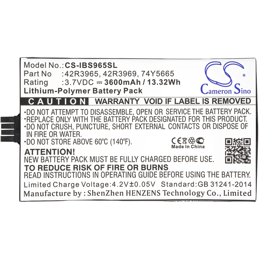 Notebook battery IBM xSeries