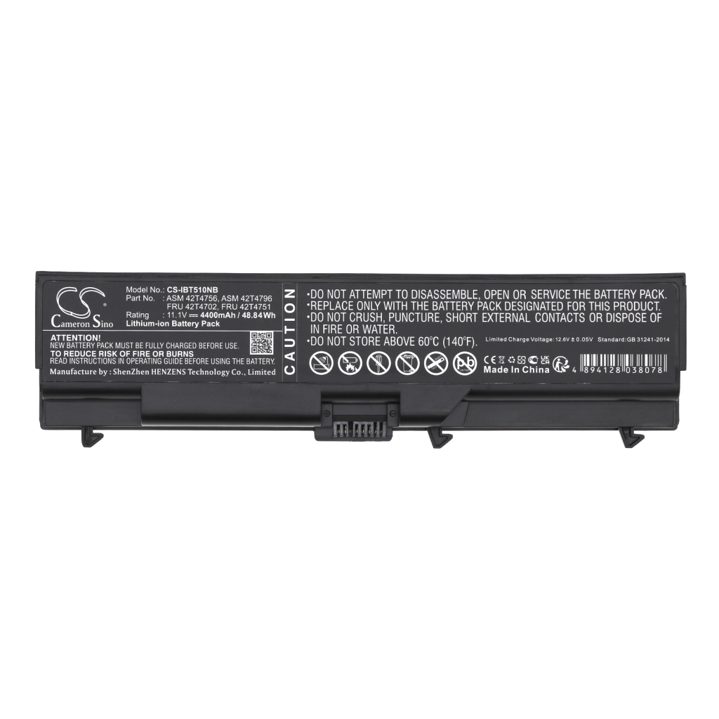 Notebook battery Lenovo ThinkPad W510(4319A28)