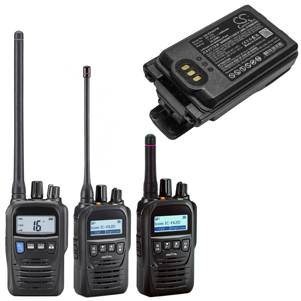 Two-Way Radio Battery Icom IC-F62D