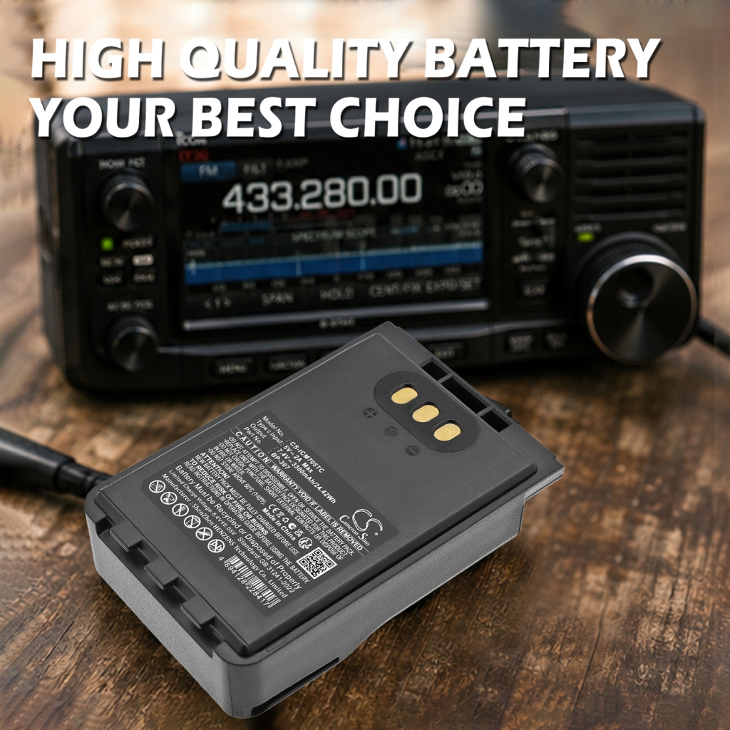 Battery compatible with Icom CS-ICM705TC