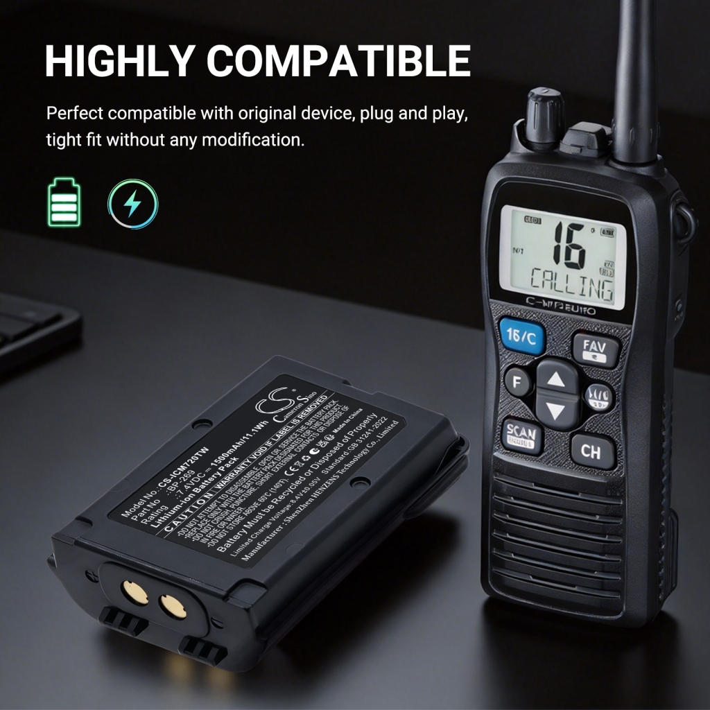 Batéria kompatibilné s Icom CS-ICM720TW