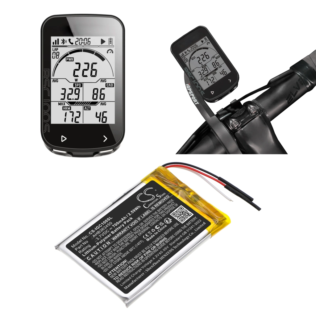 GPS, Navigator Battery Igpsport CS-IGC100SL