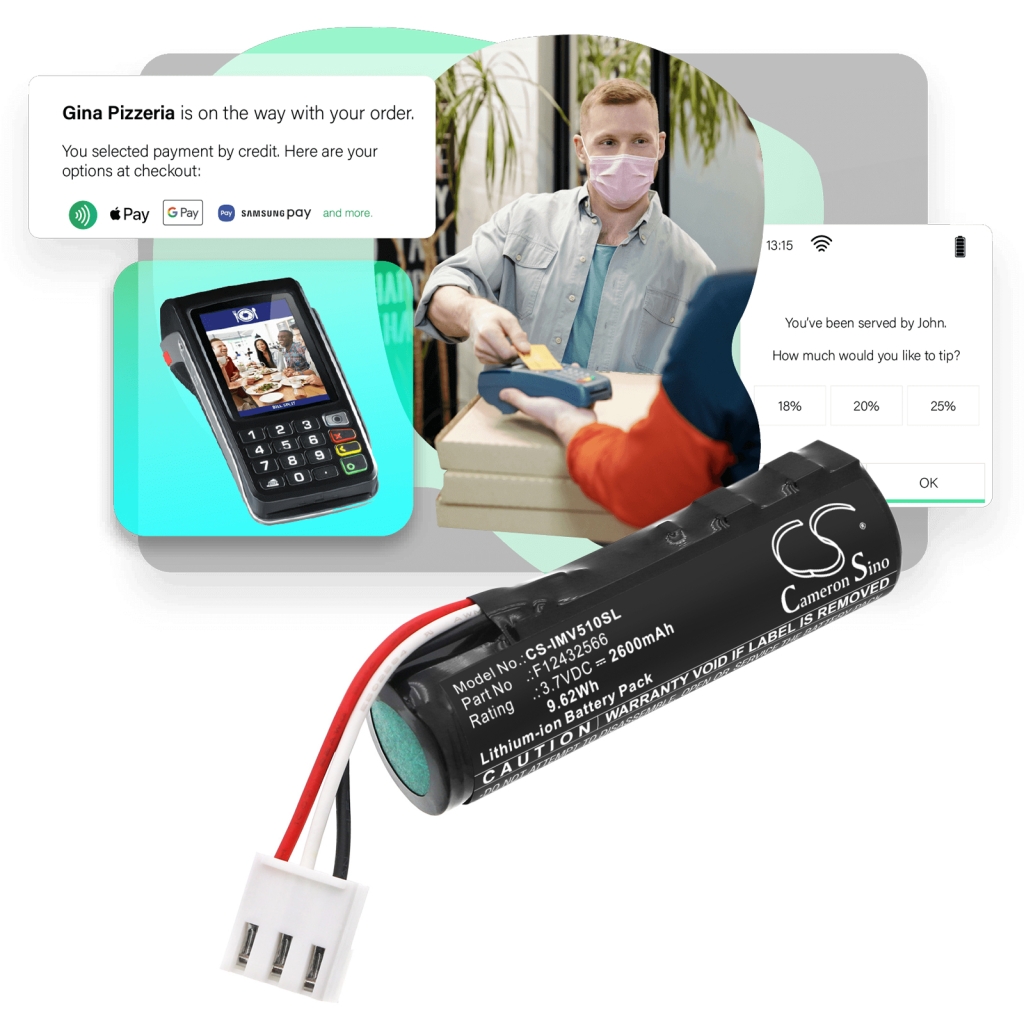 Payment Terminal Battery Ingenico CS-IMV510SL