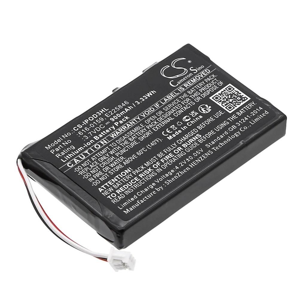 MP3, MP4, PMP Battery Apple CS-IPOD3HL