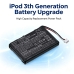 Baterie kompatibilní s Apple iPOD 10GB M8976LL/A 15GB M9460LL/A 20GB M9244LL/A CS-IPOD3SL