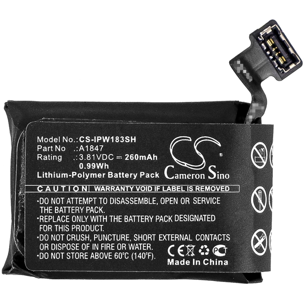 Batérie pre inteligentné hodinky Apple CS-IPW183SH