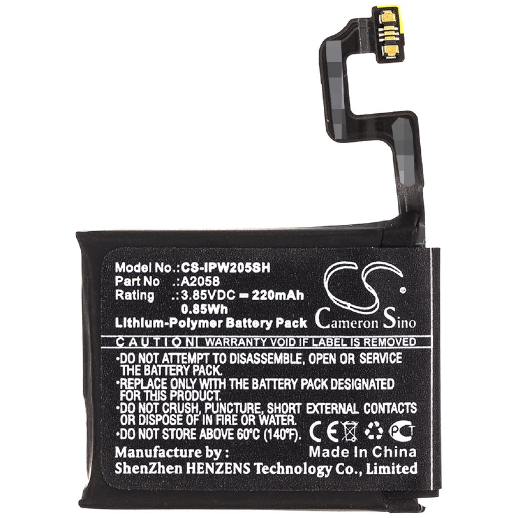 Batérie pre inteligentné hodinky Apple CS-IPW205SH