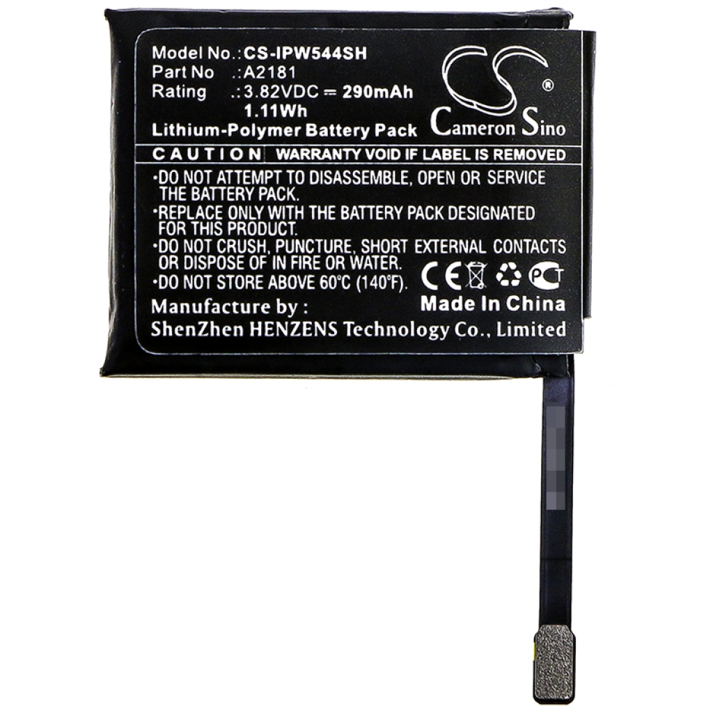 Batérie pre inteligentné hodinky Apple CS-IPW544SH