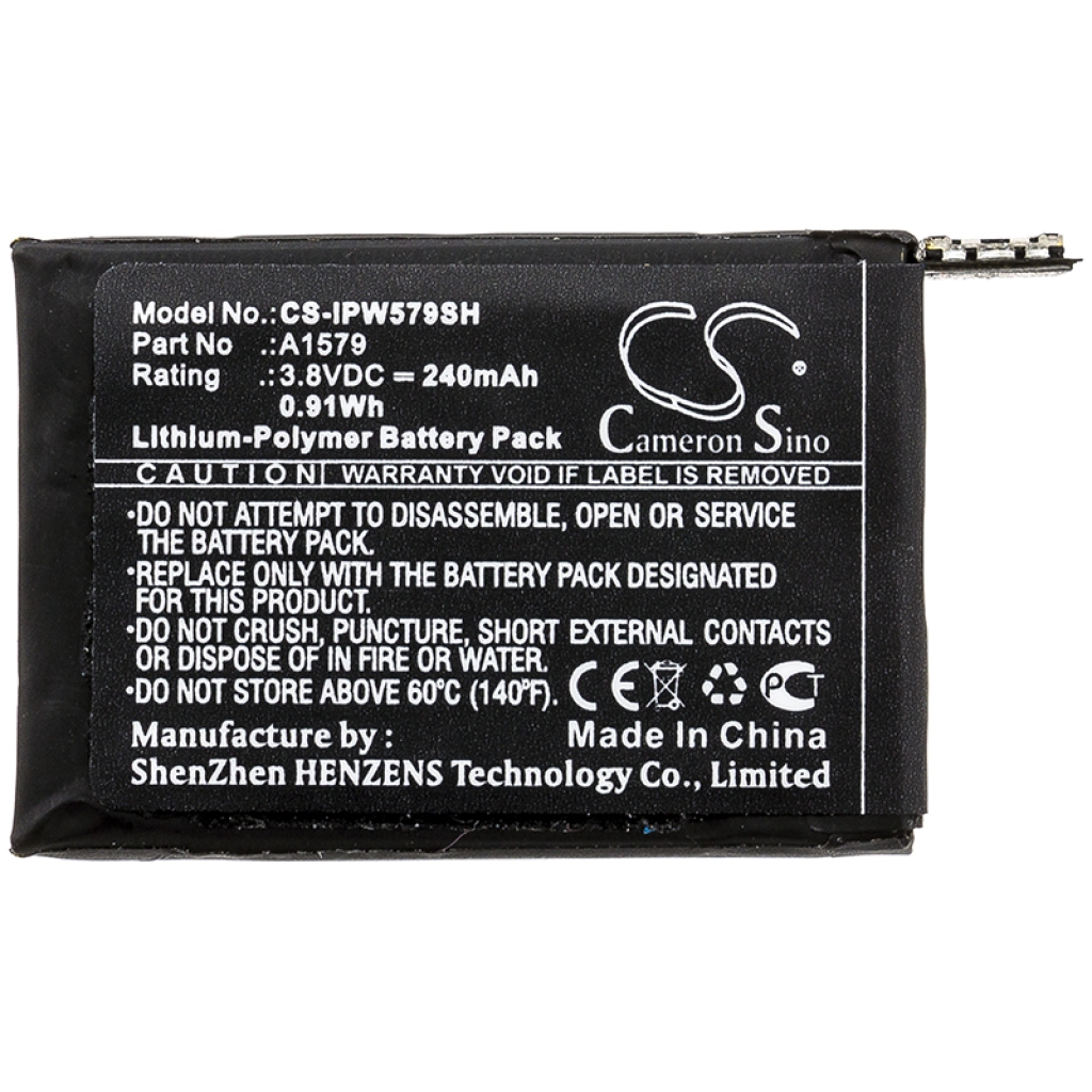 Batérie pre inteligentné hodinky Apple CS-IPW579SH