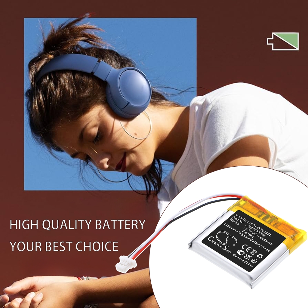 Wireless Headset Battery Jbl CS-JBT520SL
