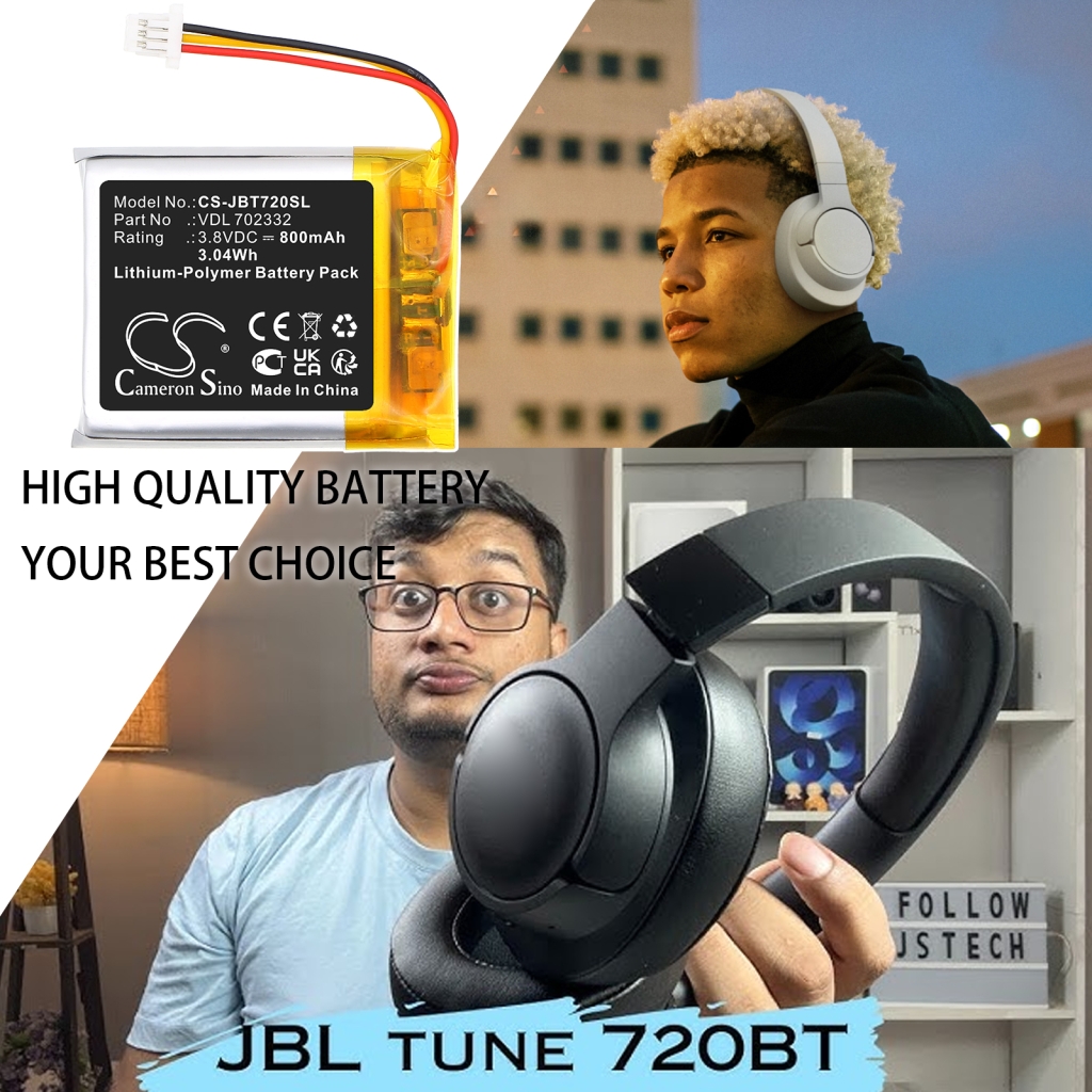 Wireless Headset Battery Jbl CS-JBT720SL