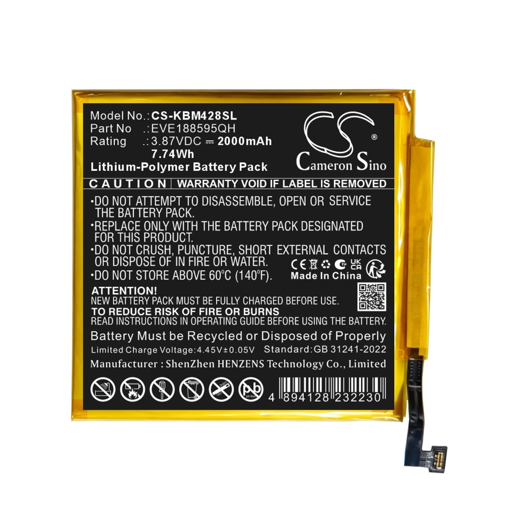 Baterie kompatibilní s Kobo Libra Colour Colour 7-inch color e-reader CS-KBM428SL
