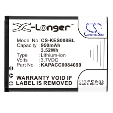 Kompatibilní náhrada baterie za Kap else KAPACC0084090