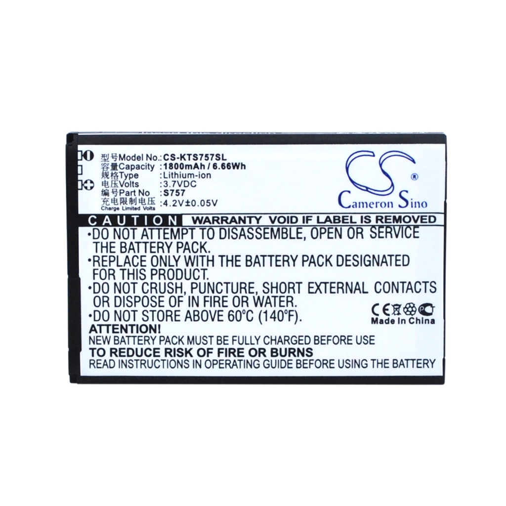 Batérie pre mobilné telefóny K-Touch CS-KTS757SL