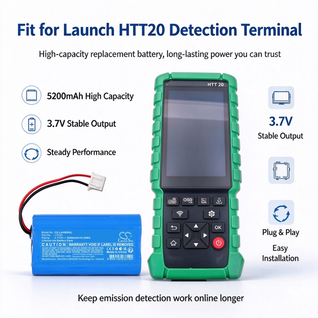 Baterie kompatibilní s Launch HTT20 HTT20 CS-LAH800SL