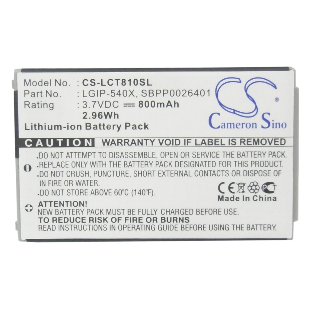 Batérie pre mobilné telefóny LG CS-LCT810SL