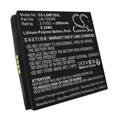 Kompatibilná náhrada batérie za LG LM-725WR