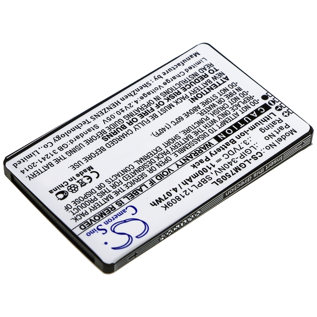 Batérie pre mobilné telefóny LG CS-LGM750SL